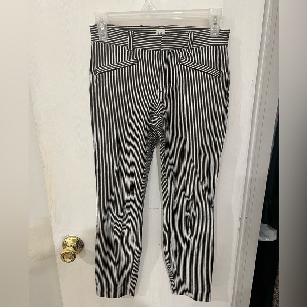 GAP skinny ankle pinstripe pants